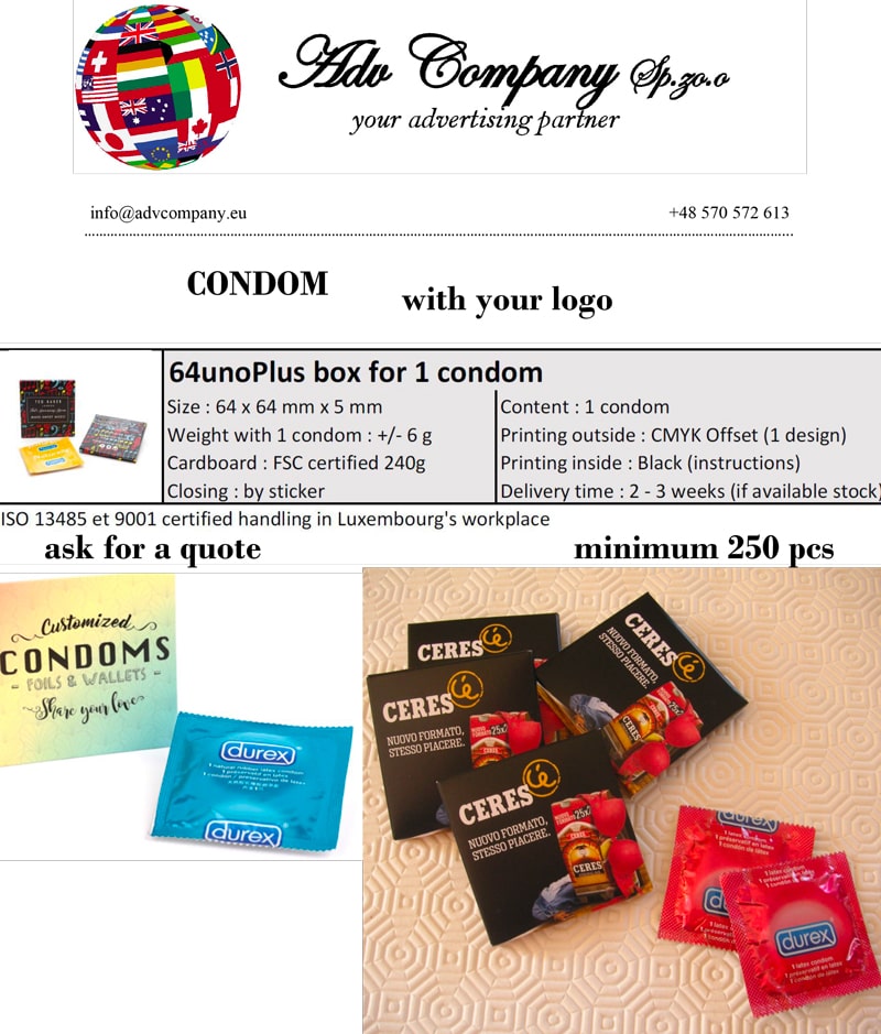 condom with your logo